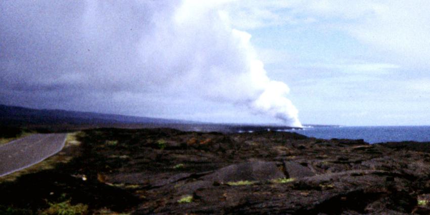 Hawaïanen Big Island op de vlucht voor lava