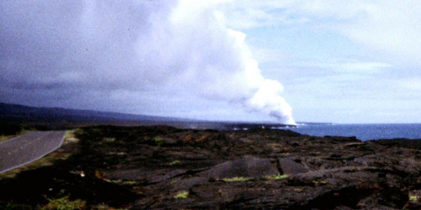 Hawaïanen Big Island op de vlucht voor lava