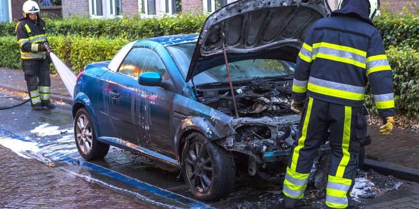 Geparkeerde auto nabij gemeentehuis Schijndel uitgebrand