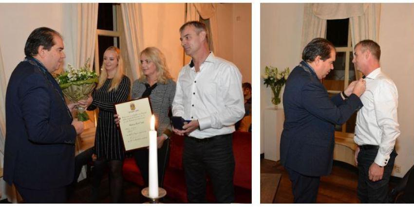 Vierde brandweerman De Punt onderscheiden met gemeentelijke erepenning