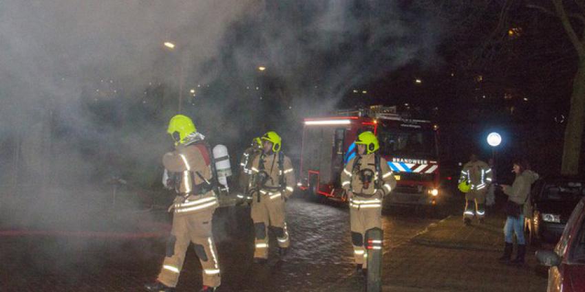 Uitslaande brand in kelderbox van flatgebouw Maassluis 
