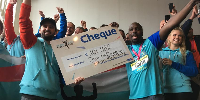 180 hardlopers halen 101.826,31 euro op voor KWF Kankerbestrijding