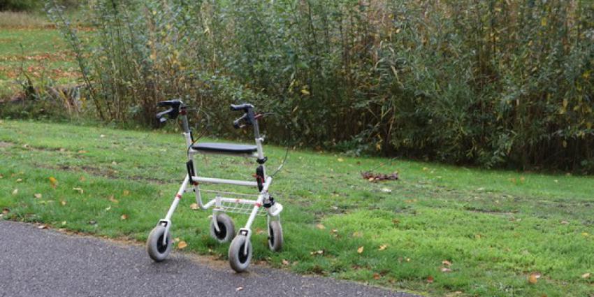 brandweer, zoeken, persoon, vijver, verlaten, rollator 