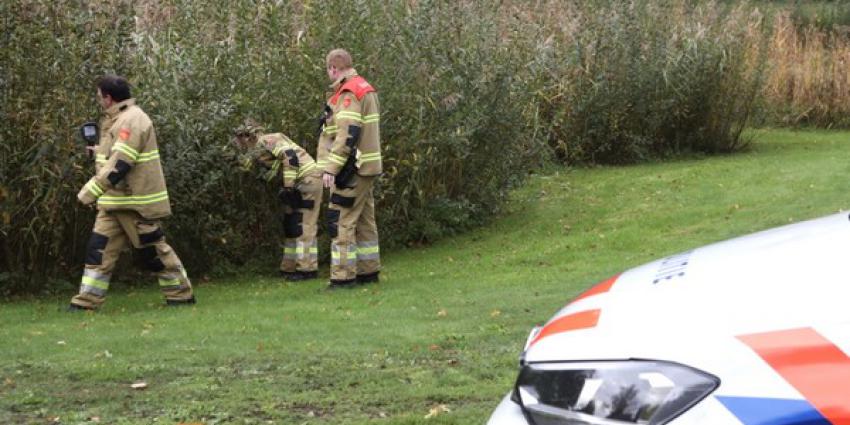 brandweer, zoeken, persoon, vijver, verlaten, rollator 