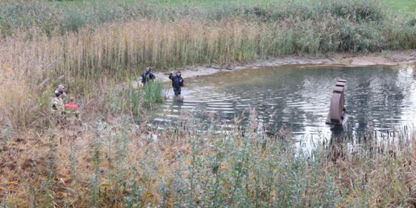 brandweer, zoeken, persoon, vijver, verlaten, rollator 