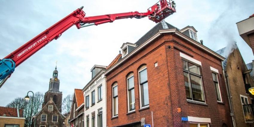 Brand in binnenstad Vlaardingen laait weer even op