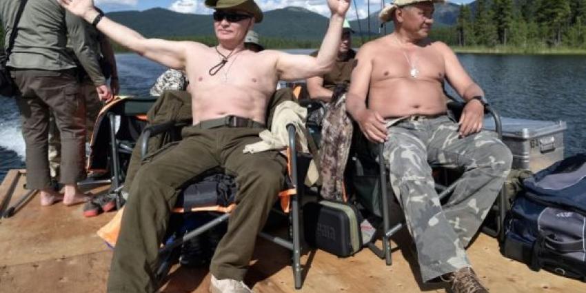 Zo viert president Vladimir Poetin zijn vakantie