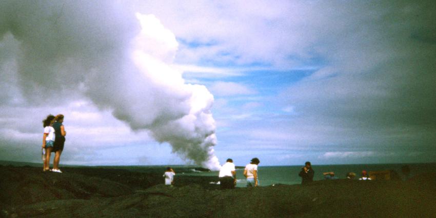 Hawaïanen Big Island op de vlucht voor lava