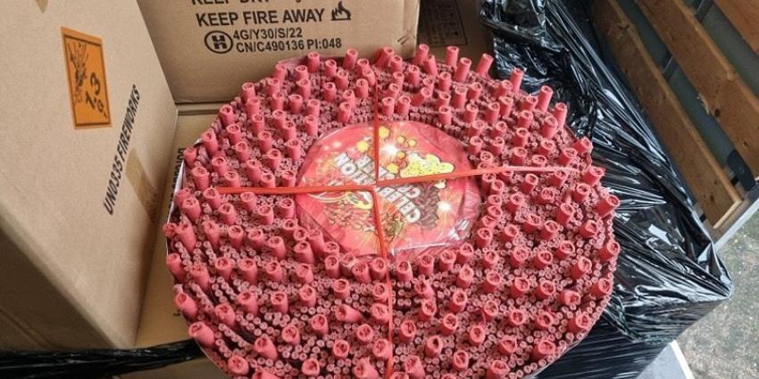 in beslag genomen vuurwerk