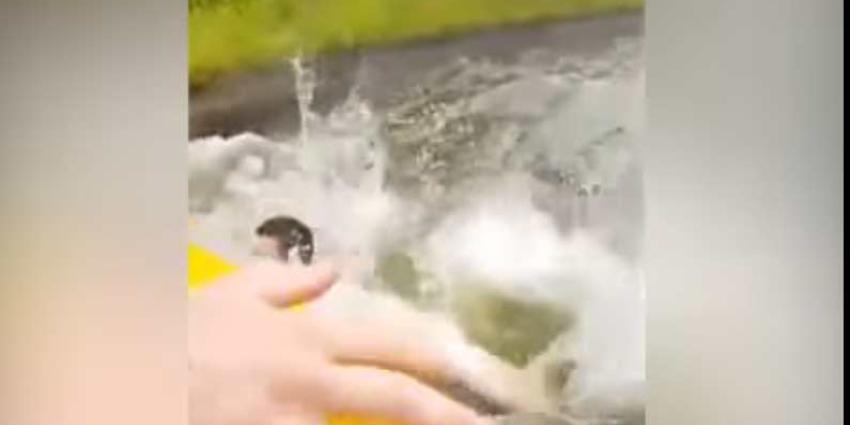 Jongen springt uit waterattractie Walibi tijdens spelen &#039;De vloer is lava&#039;