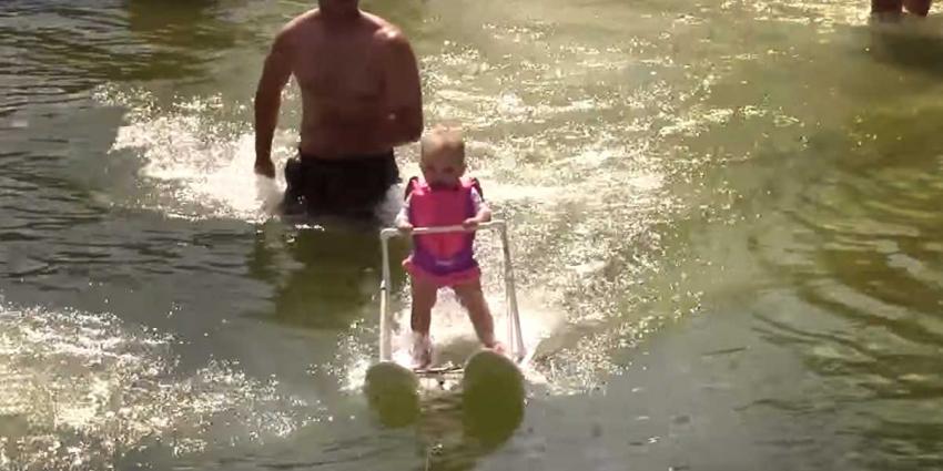 Baby van 6 maanden jongste waterskiër ooit