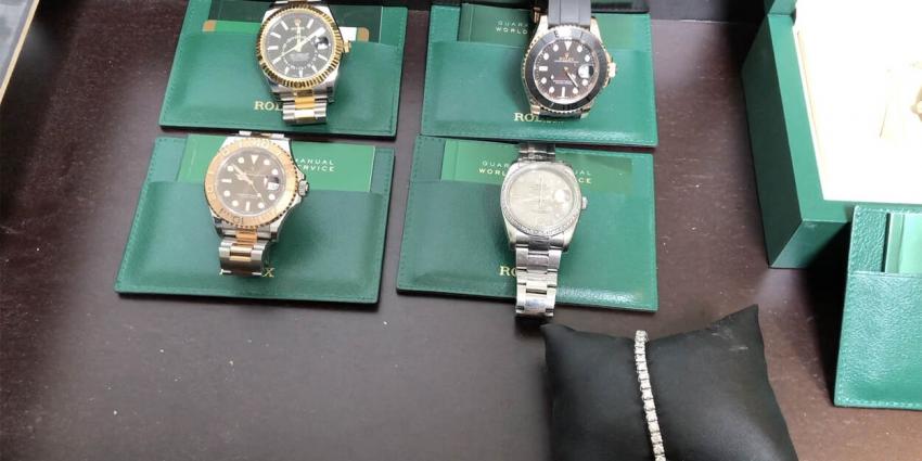 In beslag genomen rolex horloges