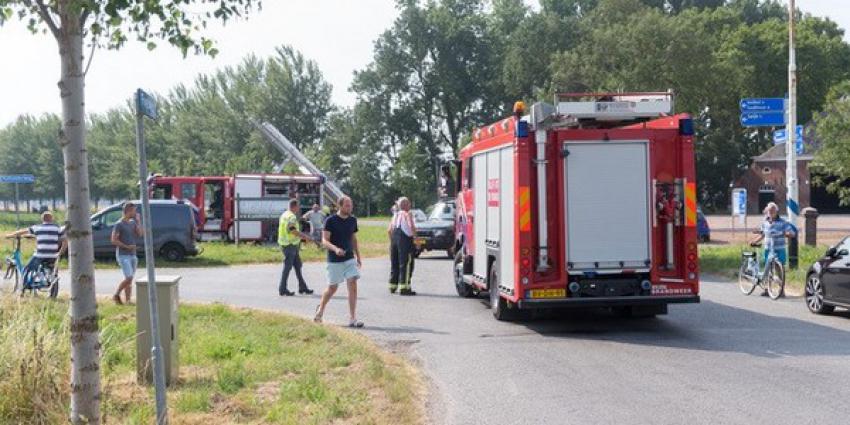Uitslaande brand op boerderij  in Groningse Zijldijk