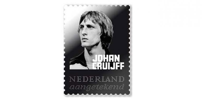 Zilveren postzegel voor voetbalicoon Johan Cruijff