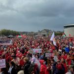 Rode Lijn-demonstratie in Amsterdam