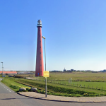 Vuurtoren Lange Jaap aan Zeeweg in Den Helder