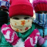 Het is stil op straat door snijdende kou