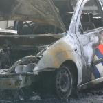 Politieauto-brand