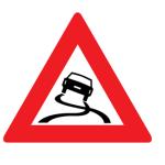 Verkeersbord slipgevaar