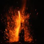 Foto van vuurpijl in fles | Archief EHF