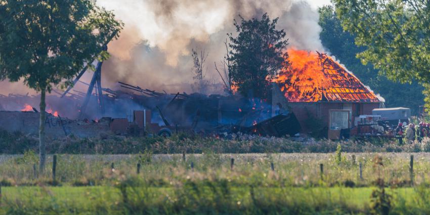 Brand in boerderij