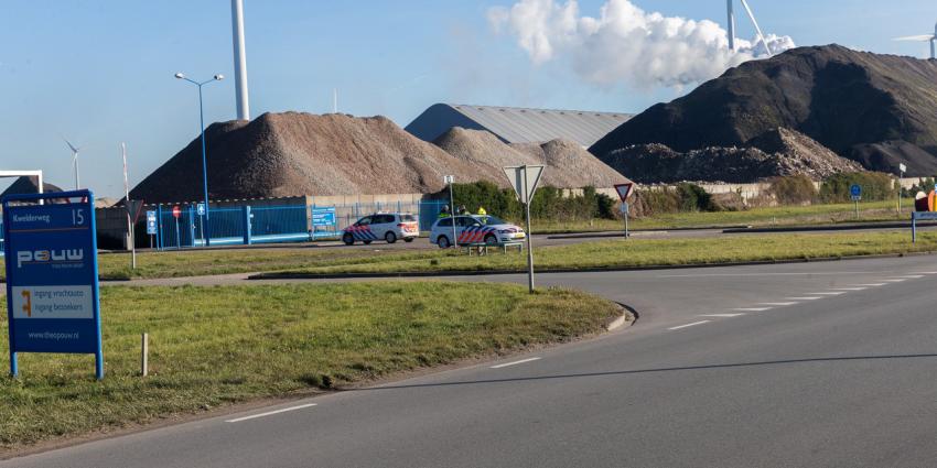 Brand bij bedrijf in Eemshaven