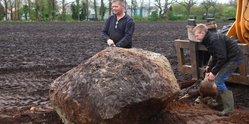 Enorme kei uit ijstijd opgegraven