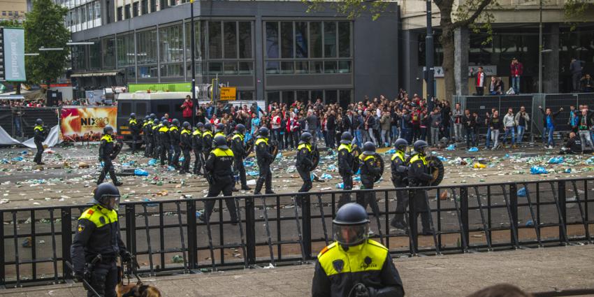 Opnieuw aanhoudingen voor ongeregeldheden Coolsingel