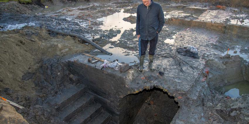 Aangetroffen kelder in De Grote Kazerne in Delfzijl nog goed intact