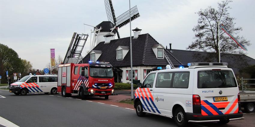 Brandweer en politie ter plaatse