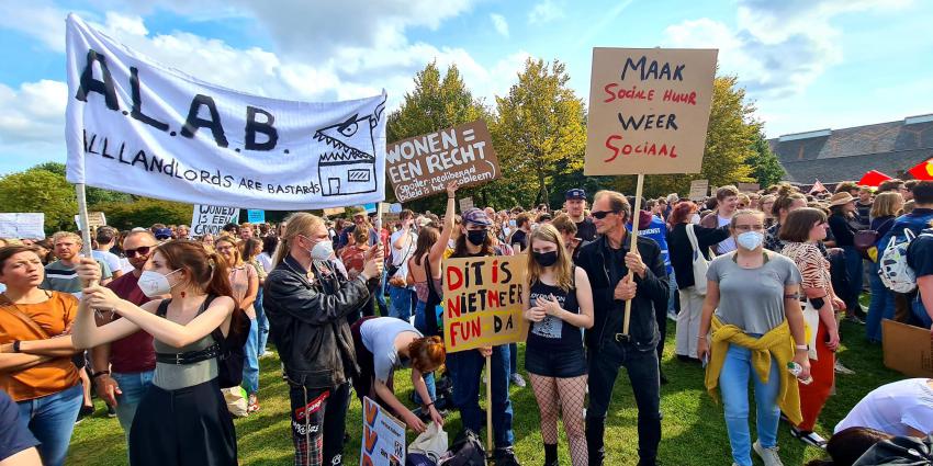 Woonprotest in Amsterdam