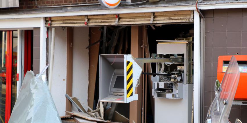 Foto van plofkraak Postjesweg