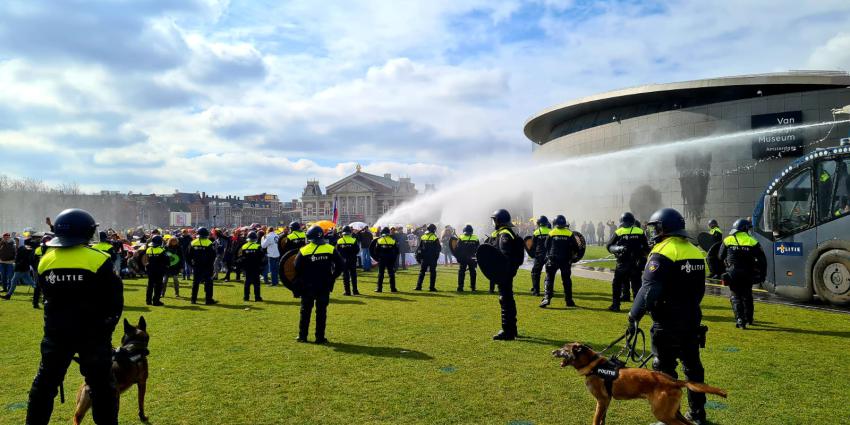 Politie maakt einde aan demonstratie