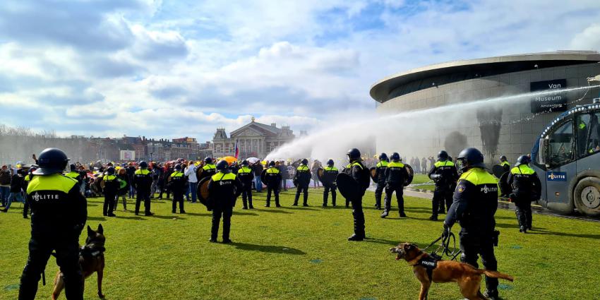 Politie maakt einde aan demonstratie