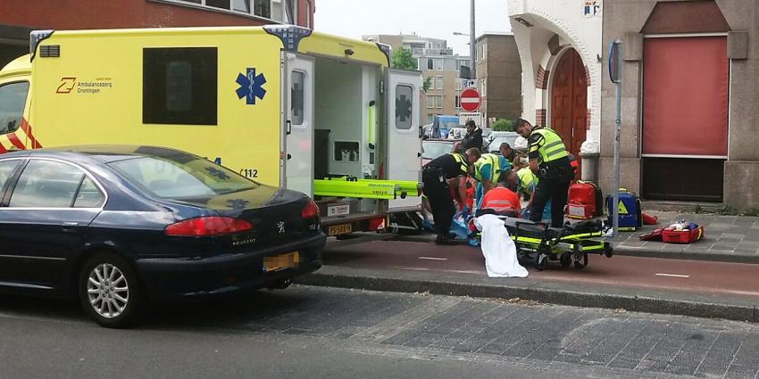 Bestuurder scooter gereanimeerd in Groningen