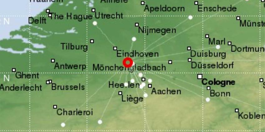 Lichte aardbeving in Limburg