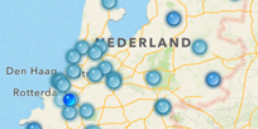 Foto van luchtkwaliteit app