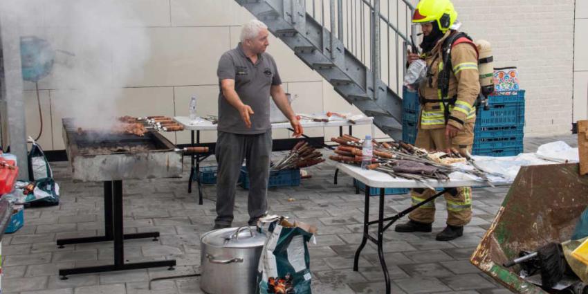 Brand blijkt barbecue