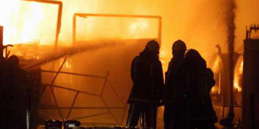 Foto van brandweer bij brand | Archief EHF