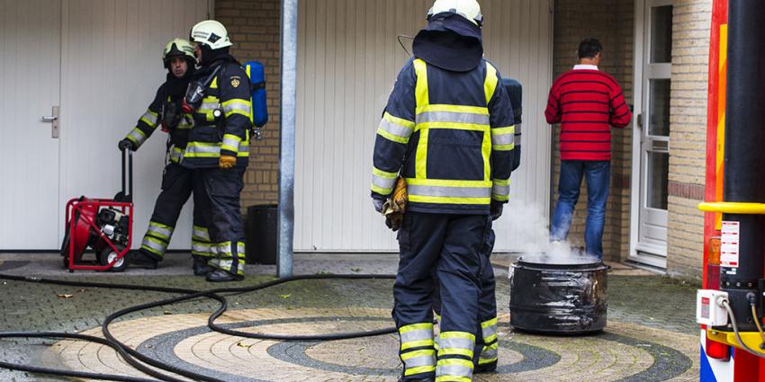 Woningbrand door brand in wasdroger