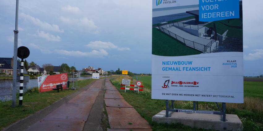 Gemaal in aanbouw