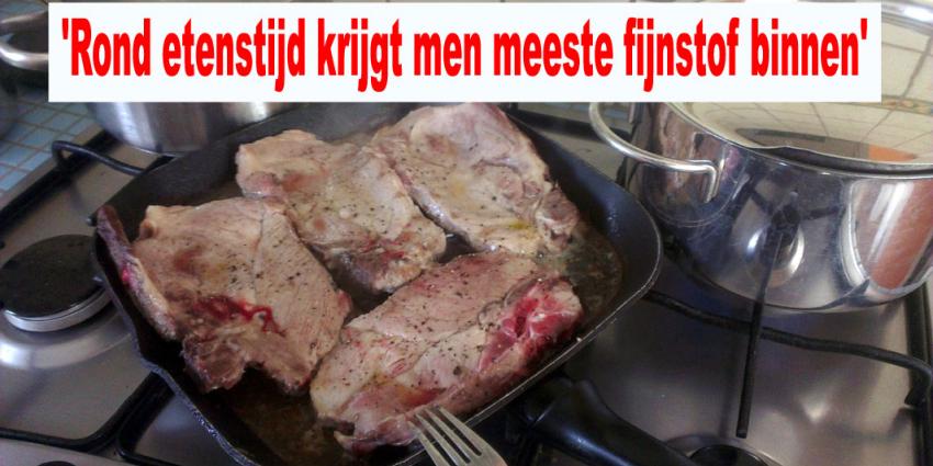 'Rond etenstijd krijgt men meeste fijnstof binnen'