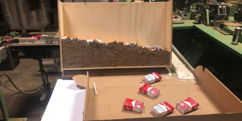 Illegale sigarettenfabriek