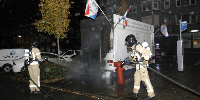 Brand zorgt voor forse schade aan viskraam