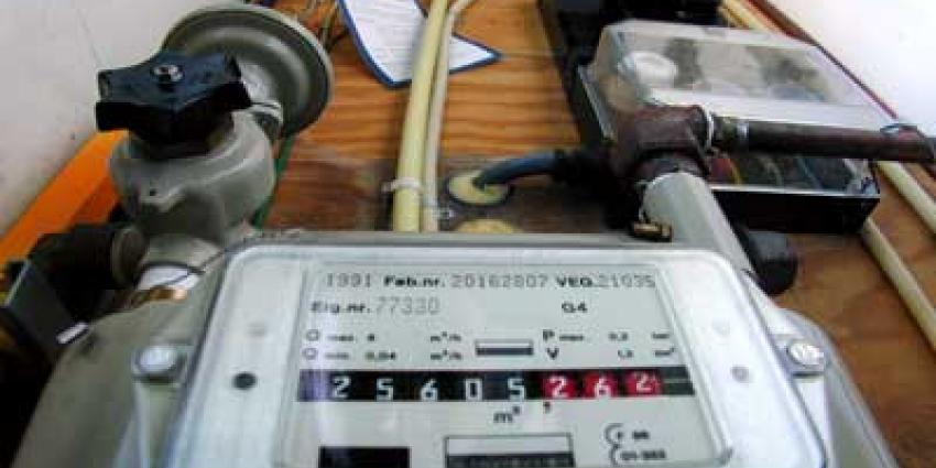Foto van gasmeter in meterkast | Archief EHF