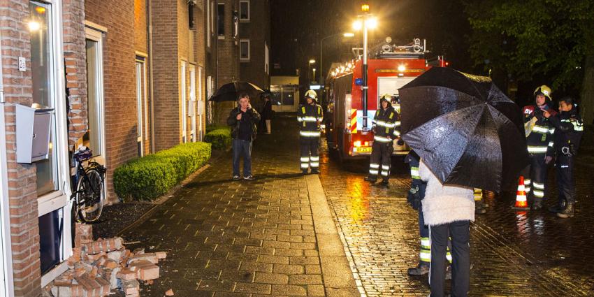 Auto ramt gevel in Boxtel