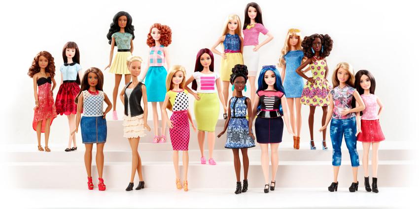 Barbie lanceert drie nieuwe lichaamsvormen