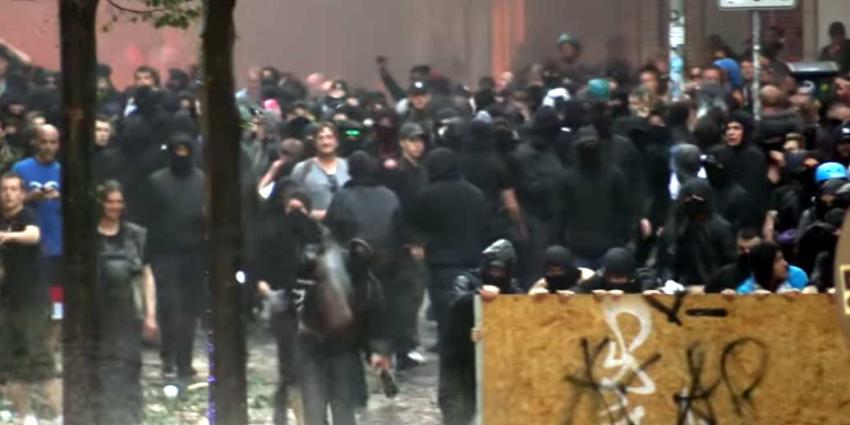 Vele gewonden bij rellen in Hamburg tijdens G20-top