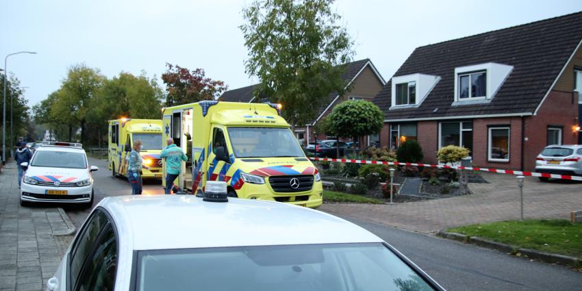 Ambulances en politie ter plaatse