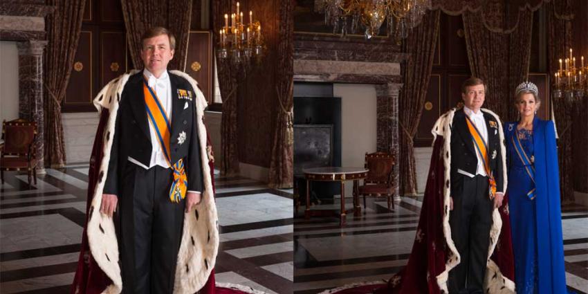 Foto van inhuldigingsmantel koning Willem-Alexander | RVD/Koos Breukel